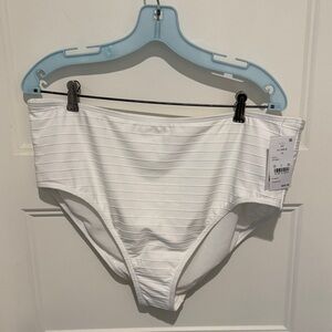 NWT XL Lands' End White Bikini Bottom